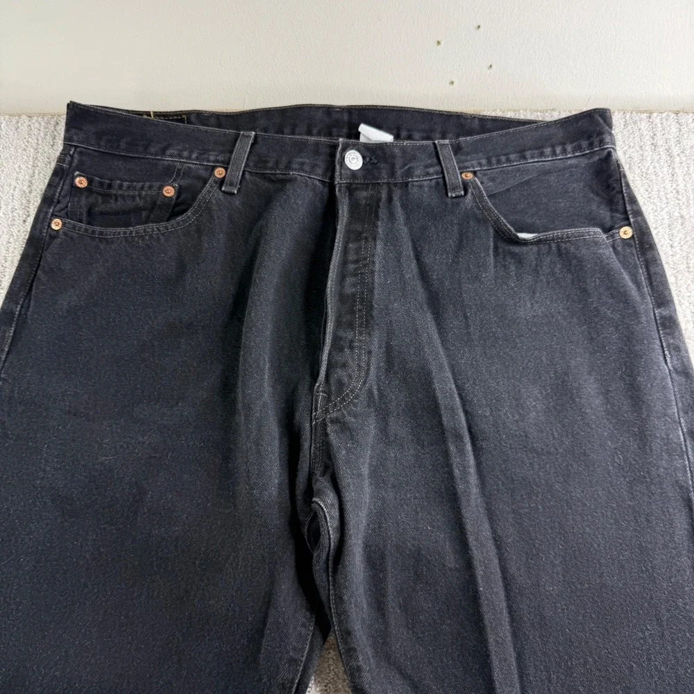 VTG Levis 501 XX Original Straight Leg Black Jeans Mens Size 40x34 (fits 38x33)